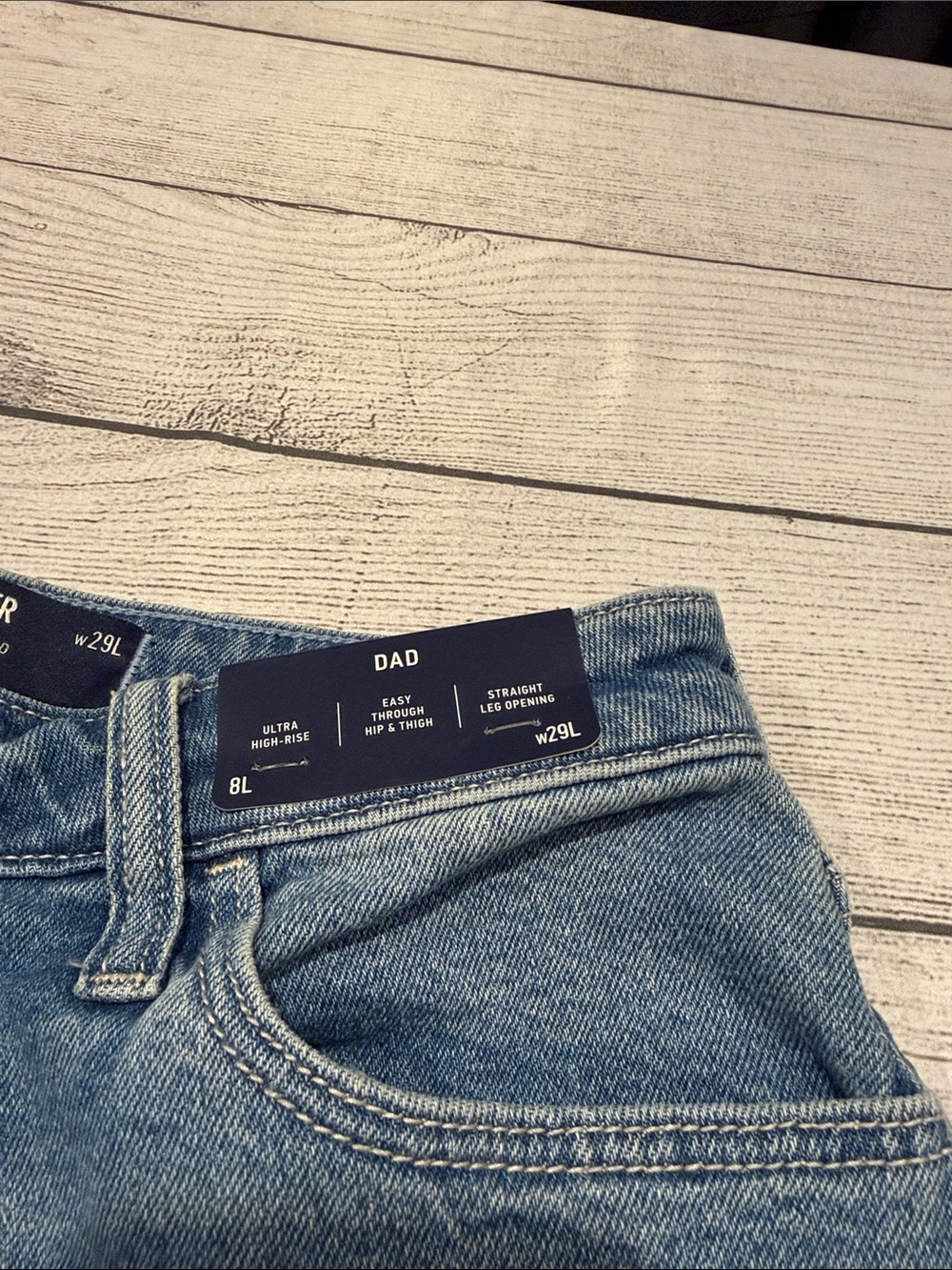 Women’s Hollister Ultra High Rise Dad Jeans size 8L W29 - Picture 7 of 12